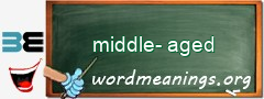 WordMeaning blackboard for middle-aged